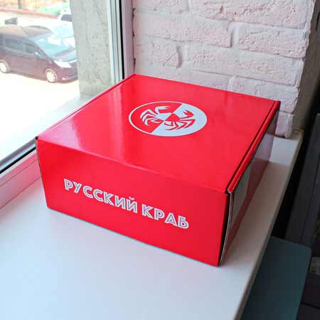 Целый Камчатский краб "Русский краб", в подарочной коробке,  в/м (крупный) купить  во Владивостоке