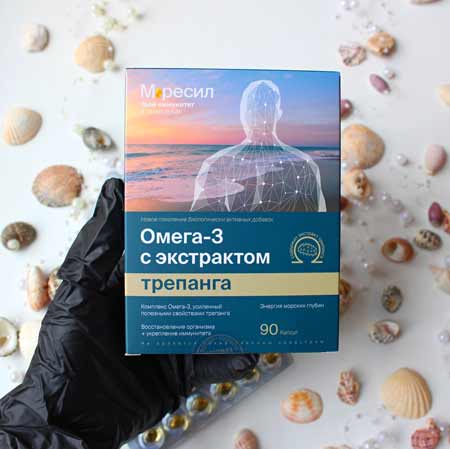 OMEGA-3 с Экстрактом Трепанга, 90 капсул купить во Владивостоке