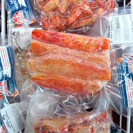Мясо Камчатского Краба очищенное в/м, +14 см, Первая Фаланга ЭКСТРА, 500 гр купить  во Владивостоке