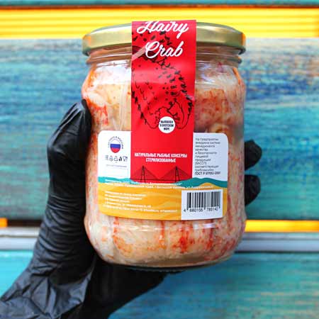 Купить Мясо Краба Волосатика натуральное Фаланга 500 гр во Владивостоке