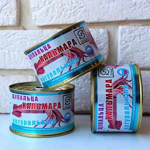Купить Консервы Щупальца кальмара, натуральные, ж/б, 240гр. во Владивостоке