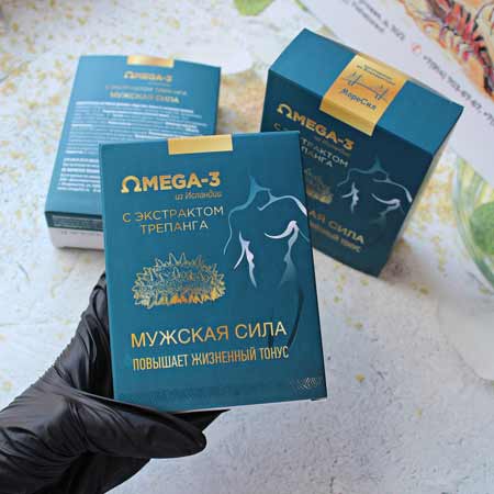 Купить OMEGA-3 с Экстрактом Трепанга Мужская сила МореСил,  90 капсул во Владивостоке