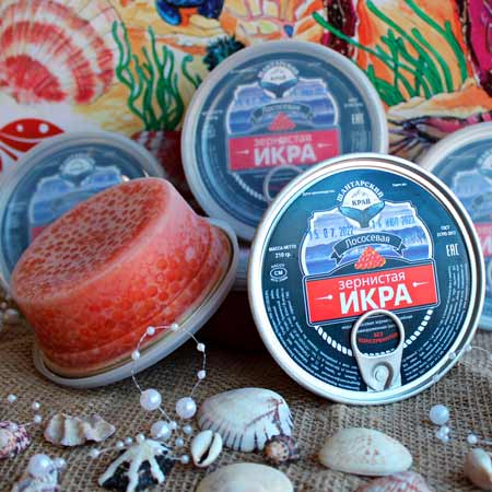 Красная Икра Кеты PREMIUM малосольная/без консервантов, 210 гр купить во Владивостоке