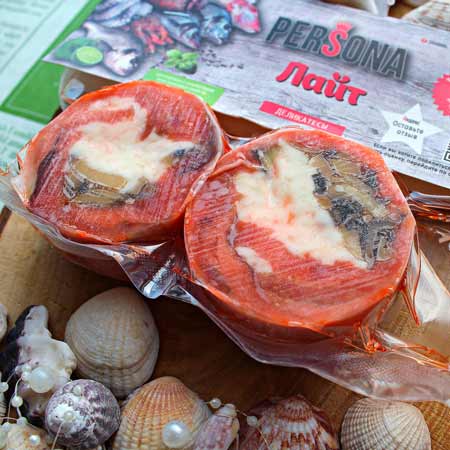 Купить Fishroll из кижуча с грибами и сыром с/м, 155 гр во Владивостоке