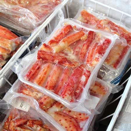 Мясо Камчатского краба  очищенное в/м, 6-8 см, Первая Фаланга средняя, 500 гр купить  во Владивостоке