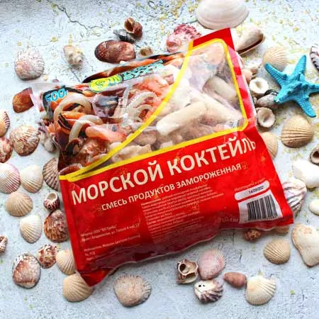 Как приготовить замороженный морской коктейль на сковороде